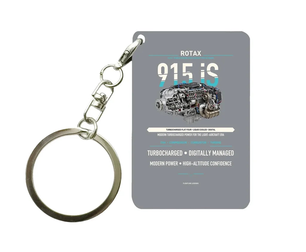 915 iS Key Chain design on gray key chain