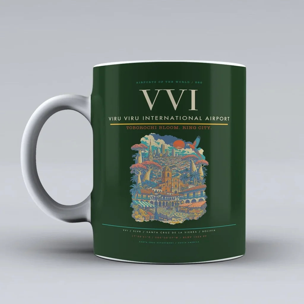 Viru Viru International Airport VVI Mug - Dark Green