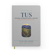 Thumbnail for Tucson International Airport (TUS) design on light gray notebook