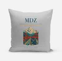 Thumbnail for Governor Francisco Gabrielli International Airport (MDZ) design on light gray pillow
