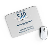 Thumbnail for Cessna Citation 560 - Citation V design on light gray rectangle mouse pad