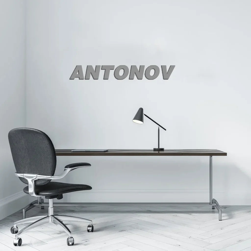 Customisable Antonov & Text Metal Sign - view 6