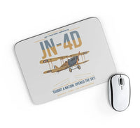 Thumbnail for Curtiss JN-4D Jenny design on light gray rectangle mouse pad