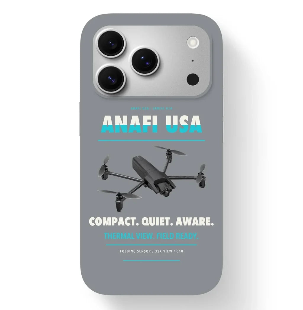 Parrot ANAFI USA Case design on gray iphone case