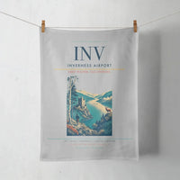 Thumbnail for Inverness Airport (INV) design on light gray towel