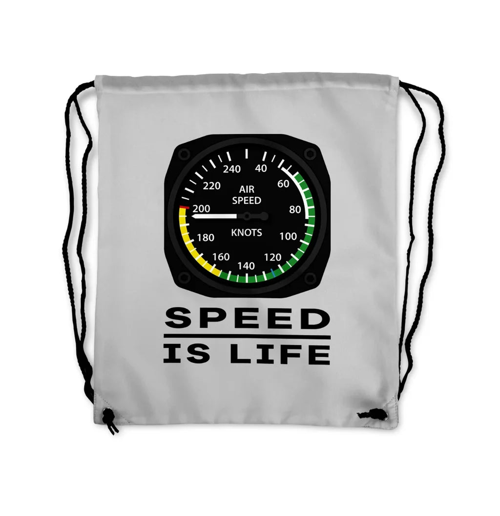 Speed Is Life Drawstring Bag - view 6