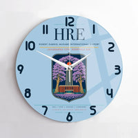 Thumbnail for Robert Gabriel Mugabe International Airport (HRE) design on light blue no frame wall clock