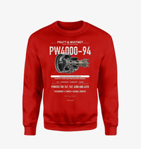 Thumbnail for PW4000-94 design on red sweatshirt