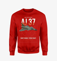 Thumbnail for Saab AJ 37 Viggen design on red sweatshirt