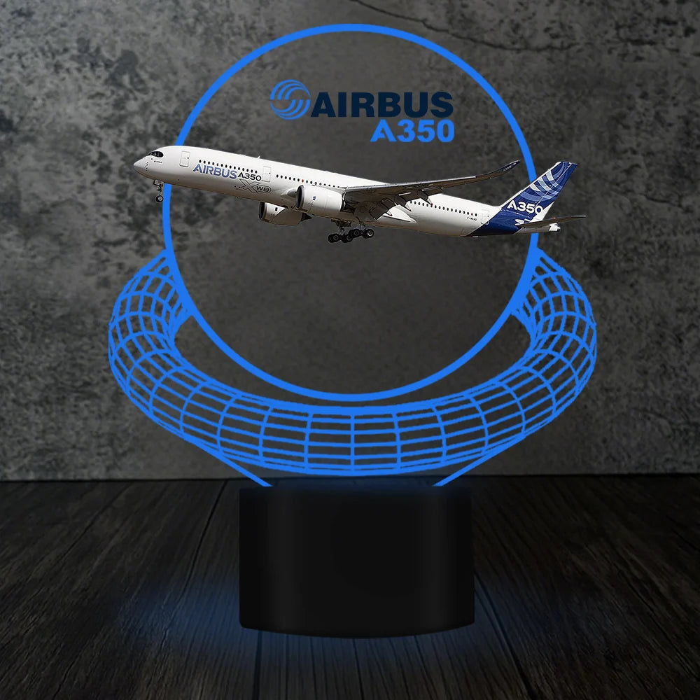 Customisable Airbus A350 3D Lamp - view 6