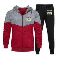 Thumbnail for Blood Type AVGAS Zipped Hoodie - Colourful - Red