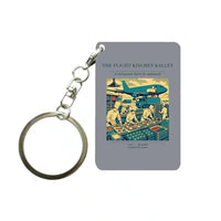 Thumbnail for VINTAGE G4374 - The Flight Kitchen Ballet - Designed Key Chain design on gray
