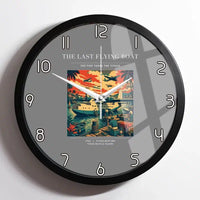 Thumbnail for VINTAGE G4079 - The Last Flying Boat - Designed Wall Clocks design on gray framed