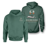 Thumbnail for E-3 Sentry AWACS design on green double-side hoodie, double-side print
