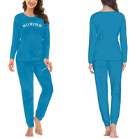 Thumbnail for Special BOEING Text women pajamas - Light Blue