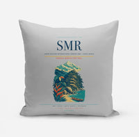 Thumbnail for Simón Bolívar International Airport (SMR) design on light gray pillow