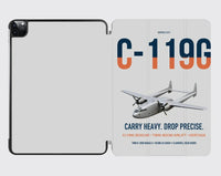 Thumbnail for C-119G Flying Boxcar design on light gray ipad tablet case