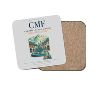 Thumbnail for Chambéry-Savoie Airport (CMF) design on light gray 1 piece coaster