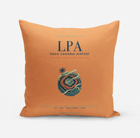 Thumbnail for Gran Canaria Airport (LPA) design on orange pillow