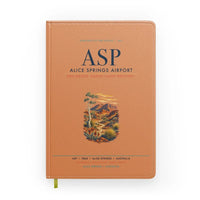 Thumbnail for Alice Springs Airport (ASP) design on orange notebook