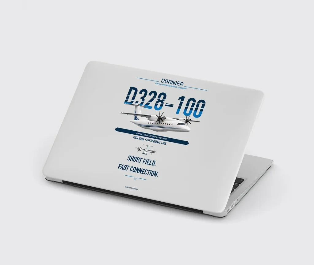 Dornier D328-100 design on light gray MacBook case