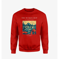 Thumbnail for VINTAGE G4282 - The Muskeg Hop - Designed Sweatshirts design on red