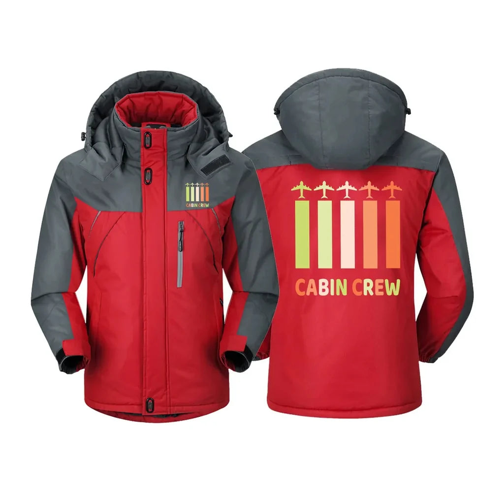 Customisable Colourful Cabin Crew Winter Jacket - view 6