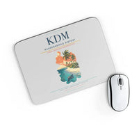 Thumbnail for Kaadedhdhoo Airport (KDM) design on light gray rectangle mouse pad