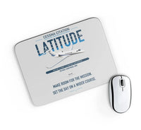 Thumbnail for Cessna Citation Latitude design on light gray rectangle mouse pad