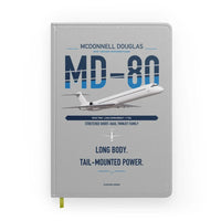 Thumbnail for McDonnell Douglas MD-80 design on light gray notebook