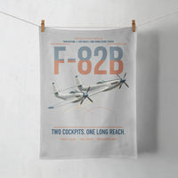 Thumbnail for F-82B Twin Mustang design on light gray towel