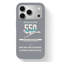 Thumbnail for Cessna Citation 550 - Citation II design on gray magsafe iphone case, for iPhone 17 Pro