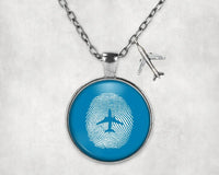 Thumbnail for Aviation Finger Print Necklace - view 6