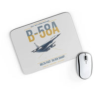 Thumbnail for B-58A Hustler design on light gray rectangle mouse pad
