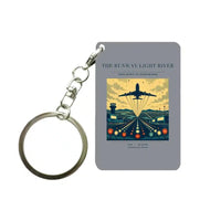 Thumbnail for VINTAGE G4303 - The Runway Light River - Designed Key Chain design on gray