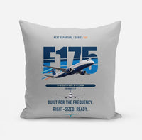 Thumbnail for Embraer E175 design on light gray pillow