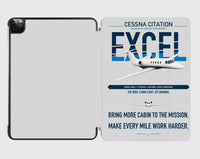 Thumbnail for Cessna Citation Excel design on light gray ipad tablet case