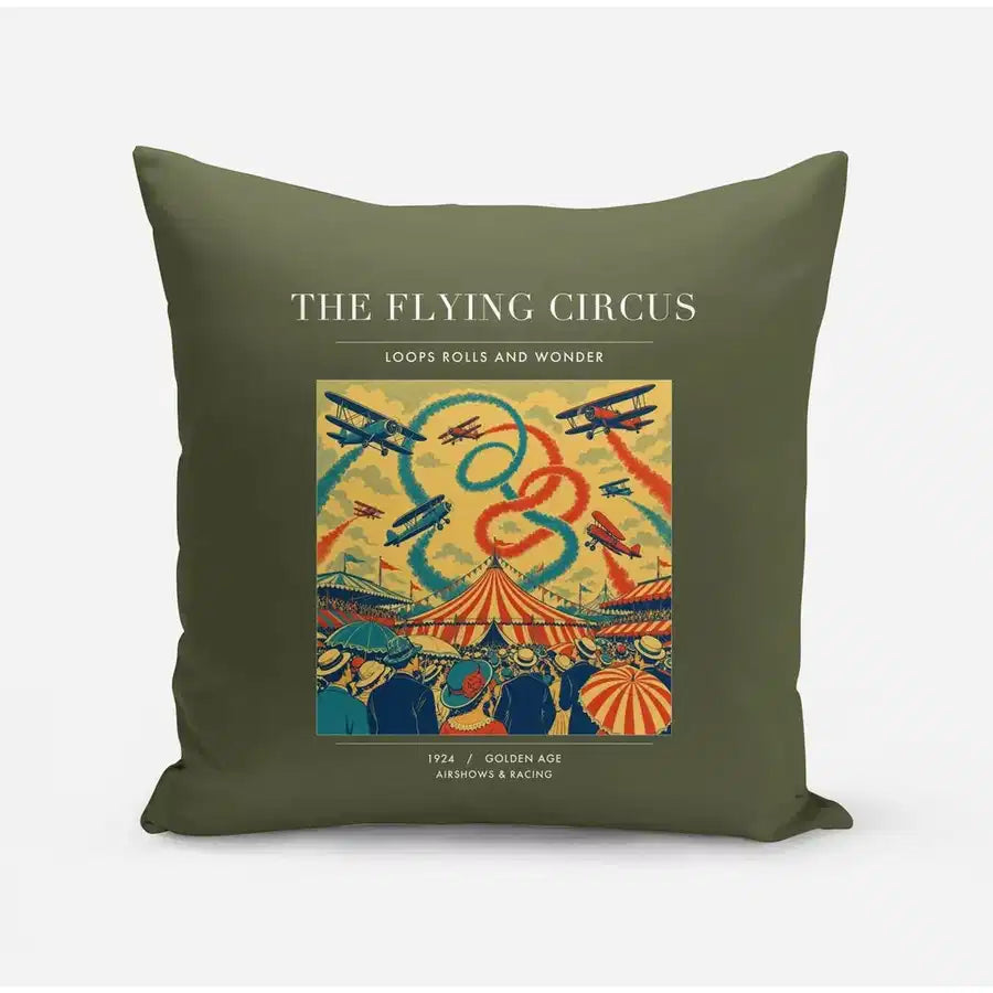 VINTAGE G4026 - The Flying Circus - Designed Pillows design on greenarmy