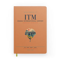 Thumbnail for Osaka International Airport (ITM) design on orange notebook