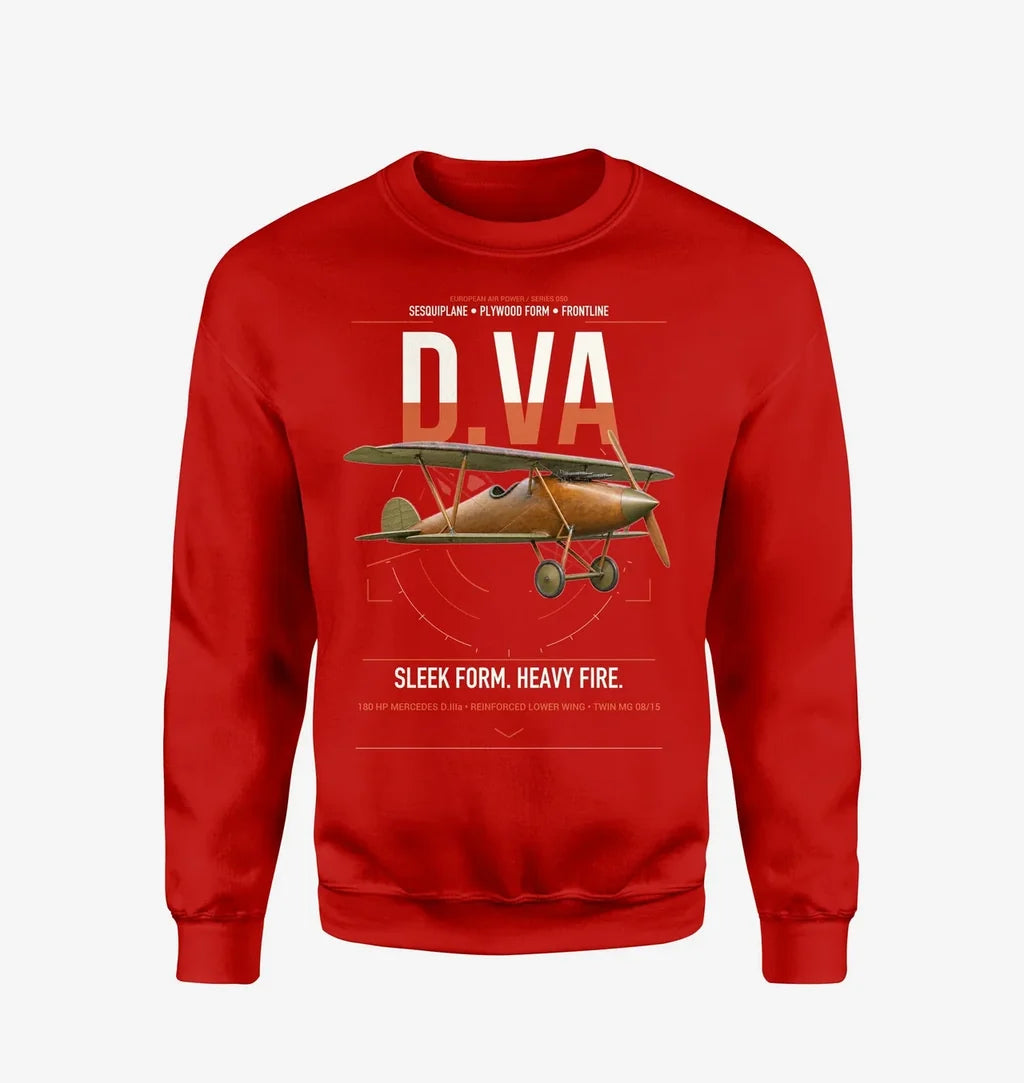 Albatros D.Va design on red sweatshirt
