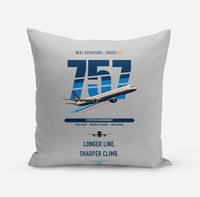 Thumbnail for Boeing 757-300 design on light gray pillow