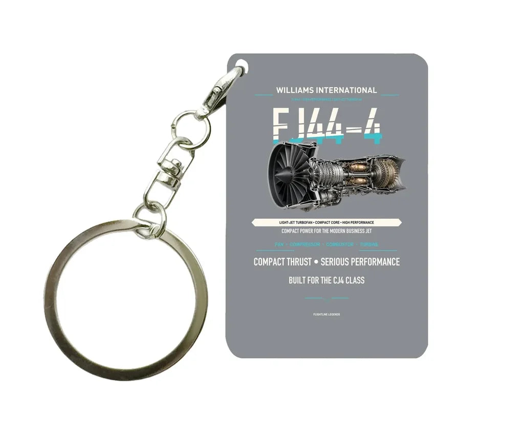FJ44-4 Key Chain design on gray key chain