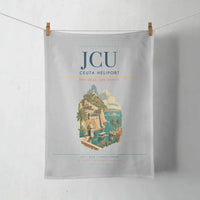 Thumbnail for Ceuta Heliport (JCU) design on light gray towel