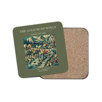 Thumbnail for The Gold Rush Wings - Designed Coasters design on green army 1-piece