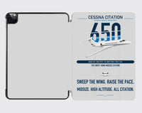 Thumbnail for Cessna Citation 650 - Citation III design on light gray ipad tablet case