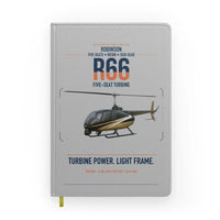 Thumbnail for Robinson R66 design on light gray notebook