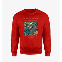 Thumbnail for VINTAGE G4235 - The Pony In The Hold - Designed Sweatshirts design on red