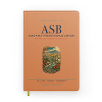 Thumbnail for Ashgabat International Airport (ASB) design on orange notebook