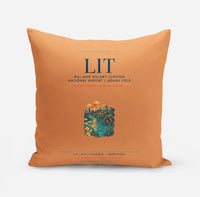 Thumbnail for Bill and Hillary Clinton National Airport (LIT) design on orange pillow