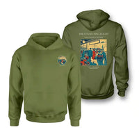 Thumbnail for VINTAGE G4088 - The Connecting Flight - Double-Side Hoodie design on greenarmy double side